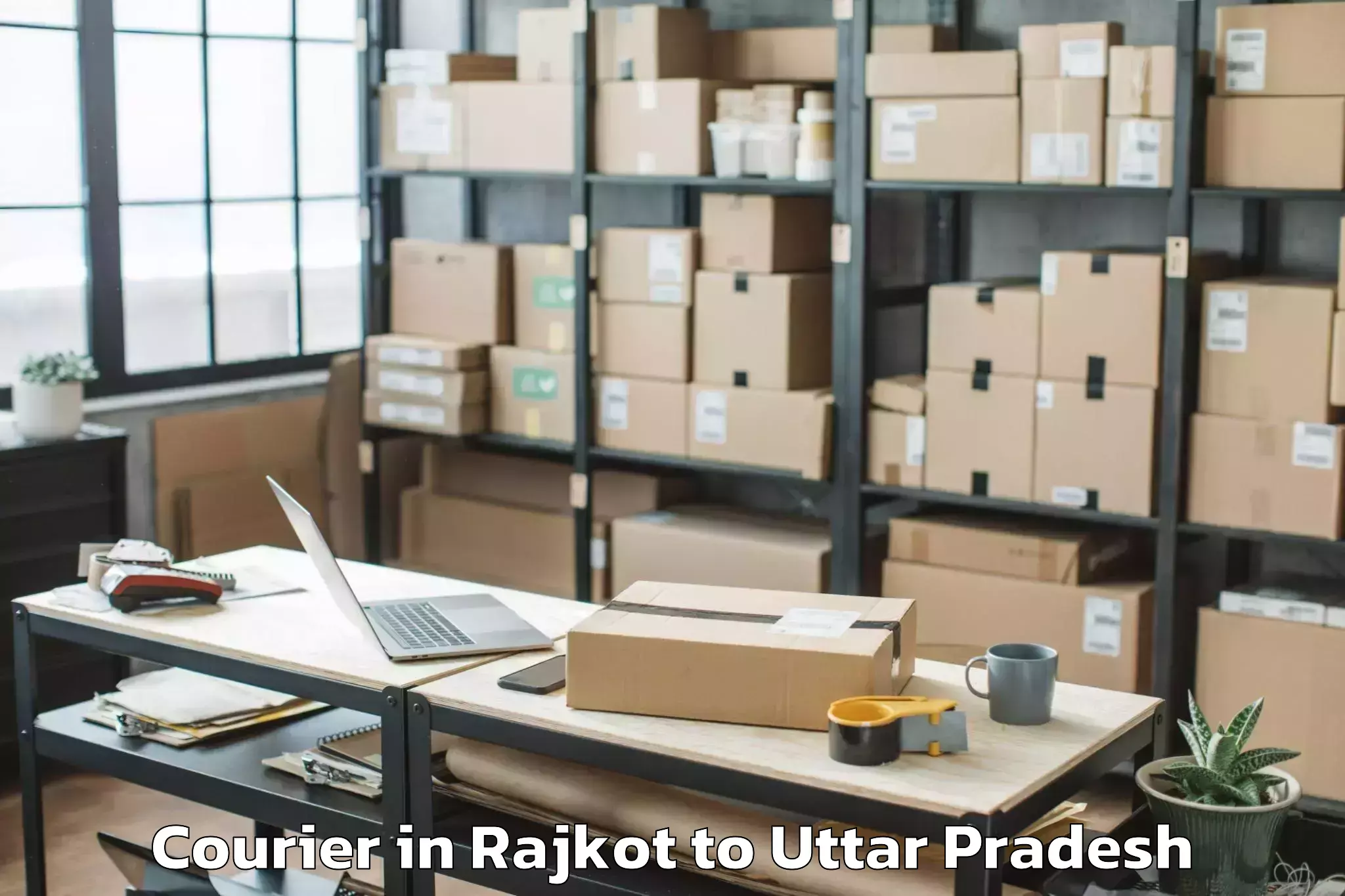 Top Rajkot to Farrukhabad Courier Available